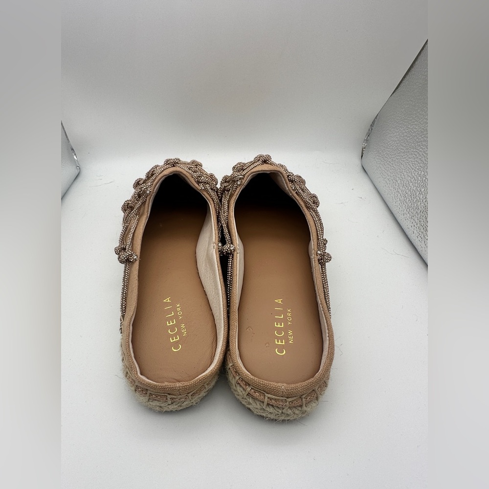 Cecelia New York Champagne Woven Slip-On Women's Shoes size 9 - Picture 6 of 9